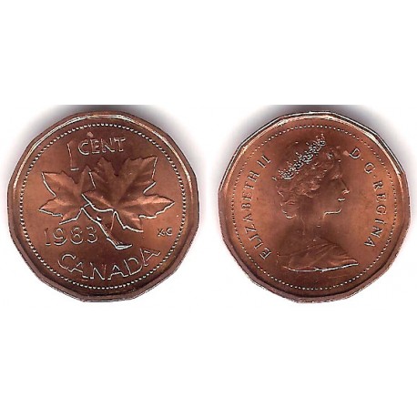 (132) Canadá. 1983. 1 Cent (SC)