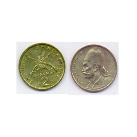 (117) Grecia. 1978. 2 Drachma (BC)