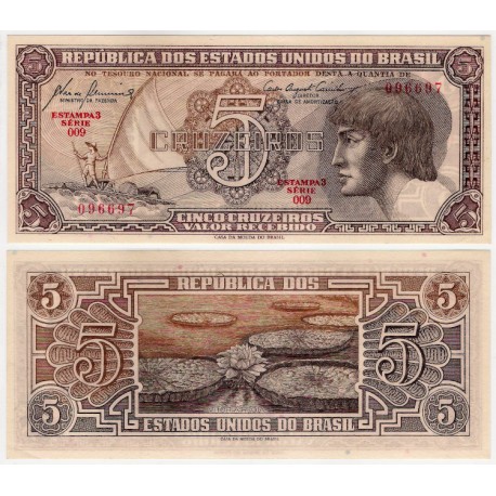 (166a) Brasil. 1961-62. 5 Cruzeiros (SC)