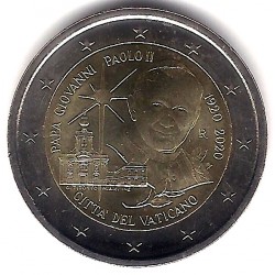 Ciudad del Vaticano. 2020. 2 Euro (SC) Giovanni Paolo II. SIN BLISTER