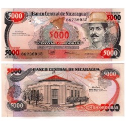 (157) Nicaragua. 1988. 5000 Cordobas (SC)