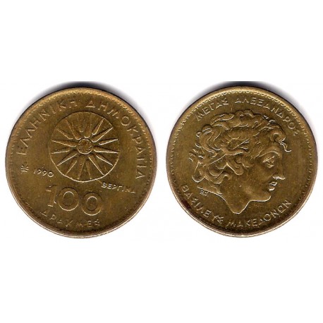 (159) Grecia. 1990. 100 Drachma (MBC)