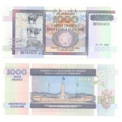 (39.c) Burundi. 2000. 1000 Francs (SC)