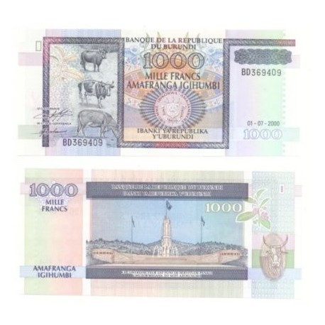 (39.c) Burundi. 2000. 1000 Francs (SC)