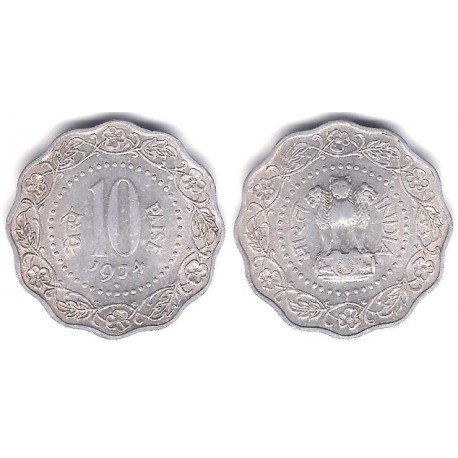 (27.1) India. 1974. 10 Paise (EBC)