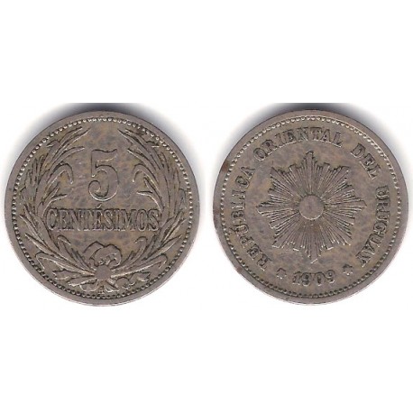 (21) Uruguay. 1909. 5 Centesimos (MBC)