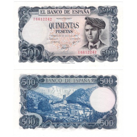 Estado Español. 1971. 500 Pesetas (SC) Serie I