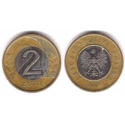 (Y283) Polonia. 2009. 2 Zlote (MBC)