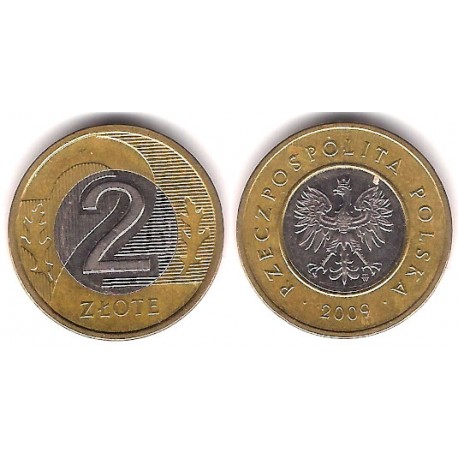 (Y283) Polonia. 2009. 2 Zlote (MBC)