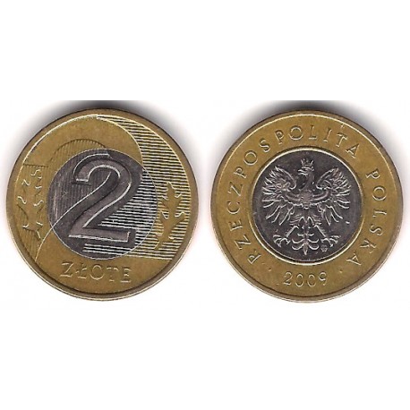 (Y283) Polonia. 2009. 2 Zlote (MBC)