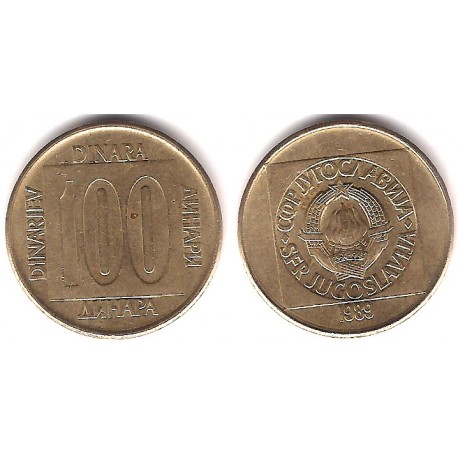 (134) Yugoslavia. 1989. 100 Dinara (EBC)