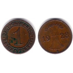 (37) Imperio Alemán (Weimar). 1931(F). 1 Pfennig (MBC)