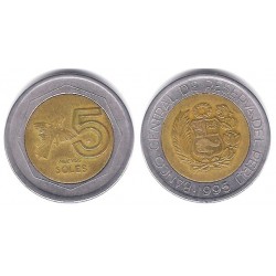 (316) Perú. 1995. 5 Soles (BC)