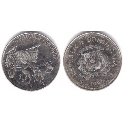 (71.1) República Dominicana. 1989. 25 Centavos (MBC)