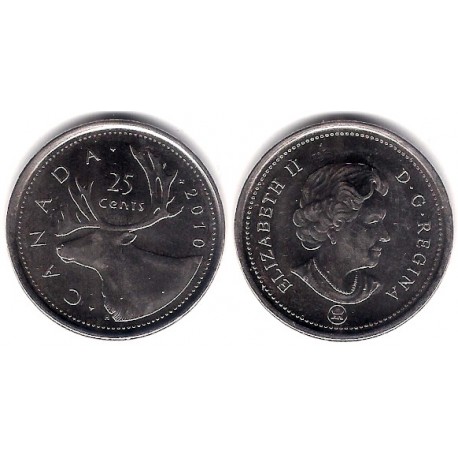 (493) Canadá. 2010. 25 Cents (EBC)