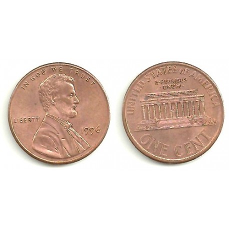 (201) Estados Unidos de América. 1996. 1 Cent (BC)