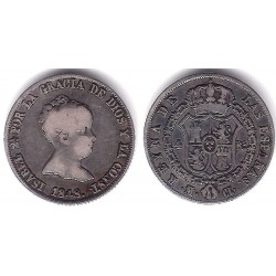 Isabel II. 1848. 2 Reales (BC+) (Plata) Ceca de Madrid CL