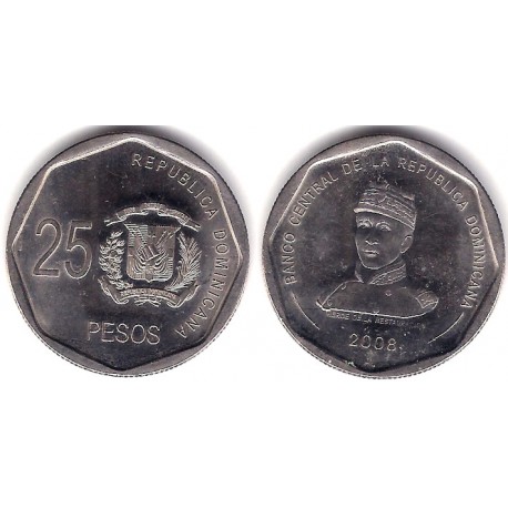 (107) República Dominicana. 2008. 25 Pesos (EBC)