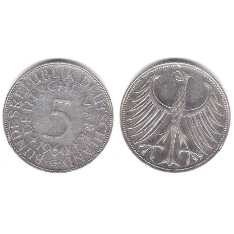 (112.1) Alemania. 1960(G). 5 Mark (MBC+)