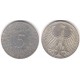 (112.1) Alemania. 1971(J). 5 Mark (MBC) (Plata)