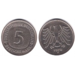 (140.1) Alemania. 1978(F). 5 Mark (MBC+)