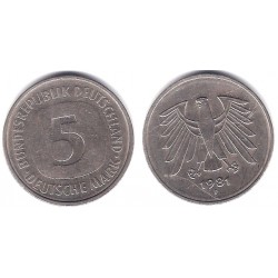 (140.1) Alemania. 1981(F). 5 Mark (MBC)