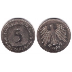 (140.1) Alemania. 1992(F). 5 Mark (MBC)