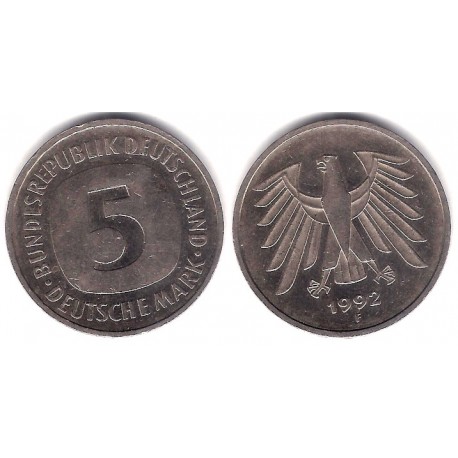 (140.1) Alemania. 1992(F). 5 Mark (MBC)