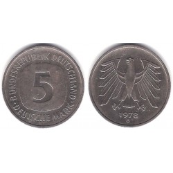 (140.1) Alemania. 1978(G). 5 Mark (MBC)