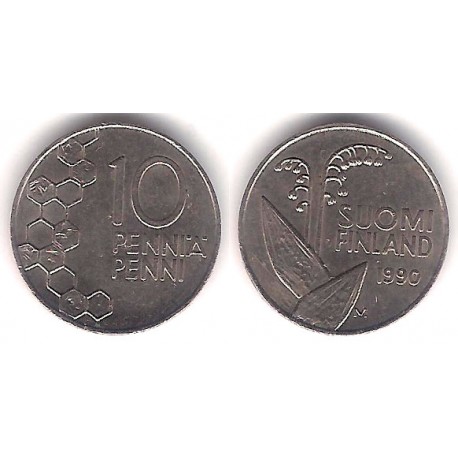 (65) Finlandia. 1990. 10 Pennia (MBC)