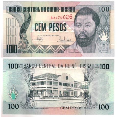 (11) Guinea-Bissau. 1990. 100 Pesos (SC)