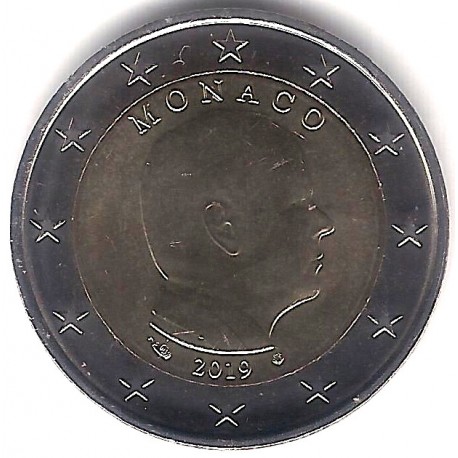 Mónaco. 2019. 2 Euro (SC)