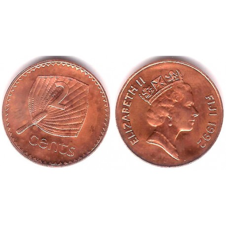 (50a) Islas Fiji. 1992. 2 Cents (SC)