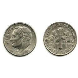 (195a) Estados Unidos de América. 2001(P). 1 Dime (EBC)