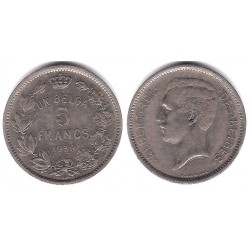 (97.1) Bélgica. 1930. 5 Francs (MBC)