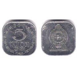 (139a) Sri Lanka. 1988. 5 Cents (SC)