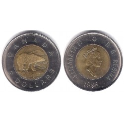 (270) Canadá. 1996. 2 Dollars (EBC)