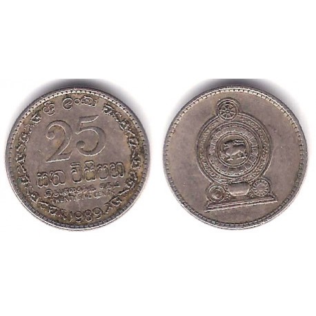 (141.2) Sri Lanka. 1989. 25 Cents (MBC)