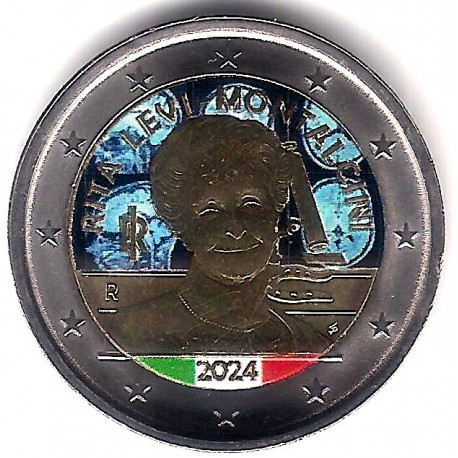 Italia. 2024. 2 Euro (SC) Coloreada