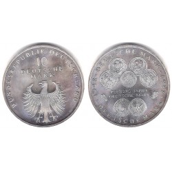 (195) Alemania. 1998(F). 10 Mark (SC-) (Plata)