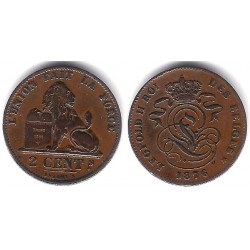 (35.1) Bélgica. 1876. 2 Cents (MBC)