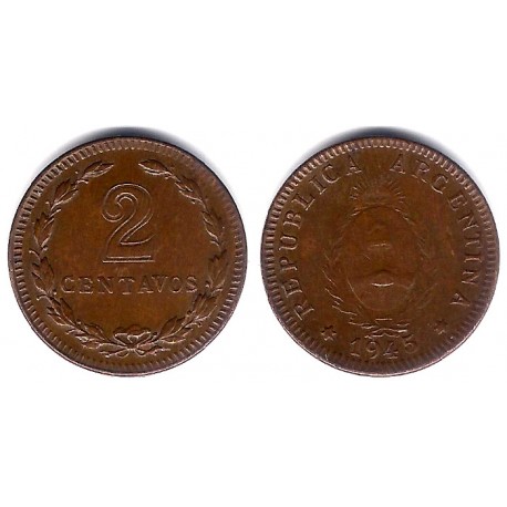 (38) Argentina. 1945. 2 Centavos (EBC)