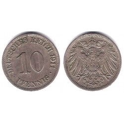 (12) Imperio Alemán. 1911(A). 10 Pfennig (MBC)