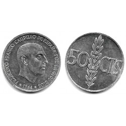 Estado Español. 1966*(19-63). 50 Céntimos (EBC)