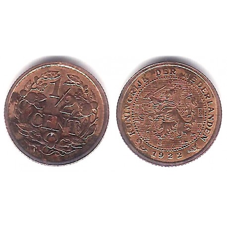 (138) Países Bajos. 1922. ½ Cent (MBC-)