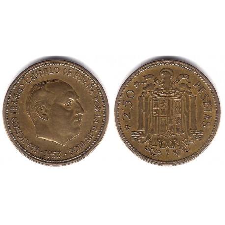 Estado Español. 1953*(19-56). 2½ Pesetas (BC)