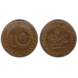 (108) Alemania. 1976(D). 10 Pfennig (MBC)