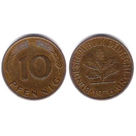 (108) Alemania. 1976(D). 10 Pfennig (MBC)