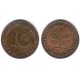 (108) Alemania. 1969(D). 10 Pfennig (MBC)