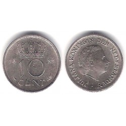 (182) Países Bajos. 1951. 10 Cents (MBC)